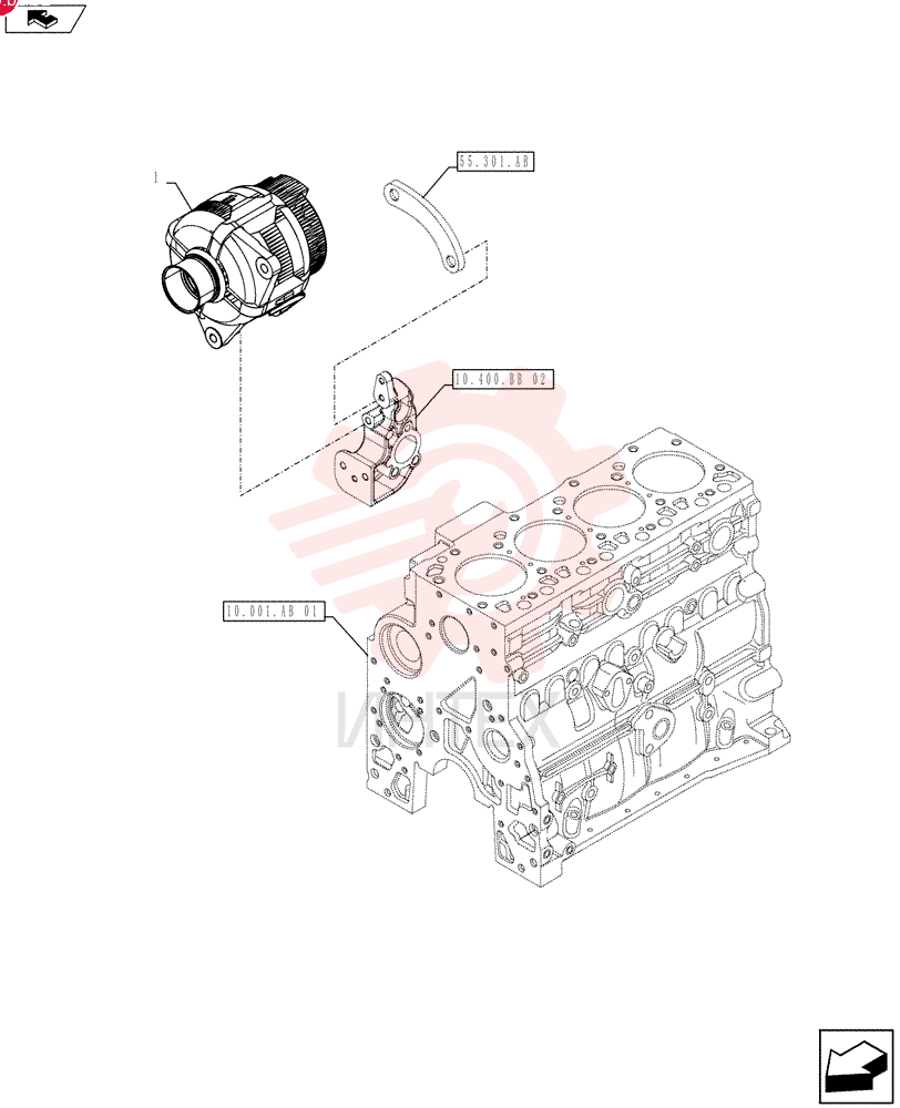 ALTERNATOR,24V, 70A, W/ Pulley