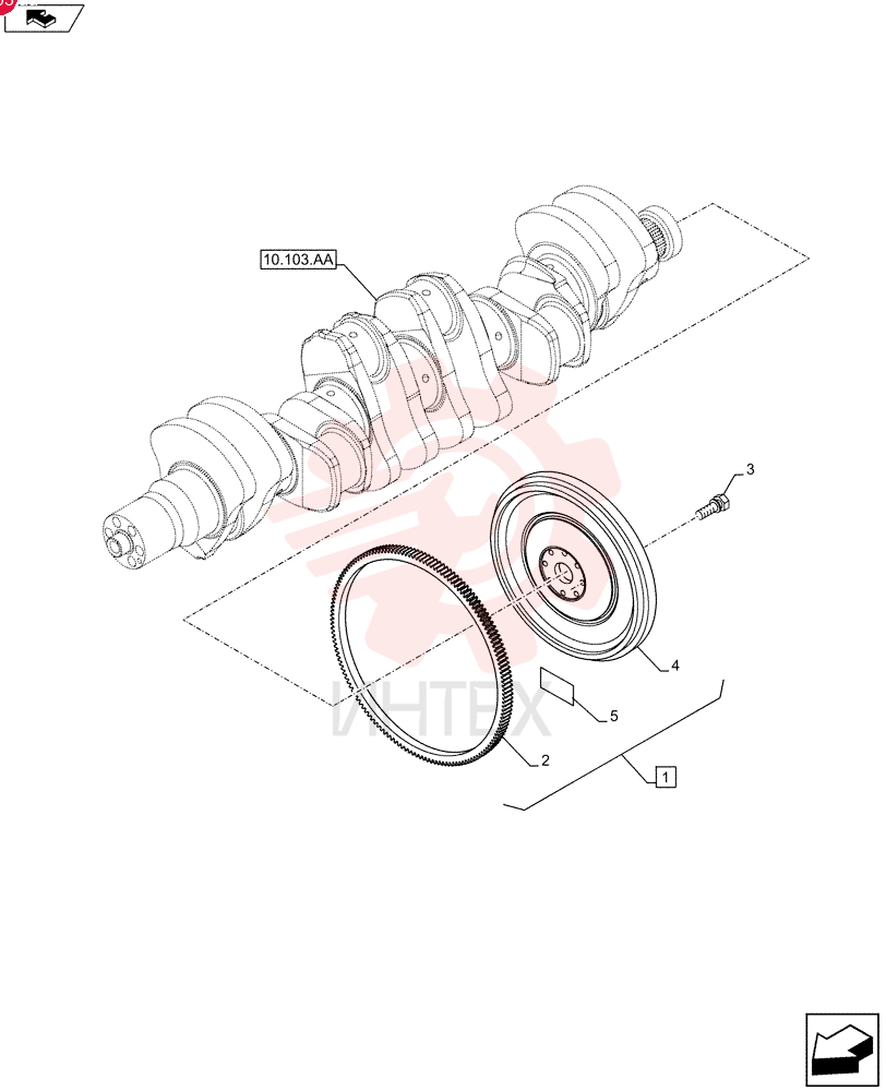 ENGINE FLYWHEEL 2853375
