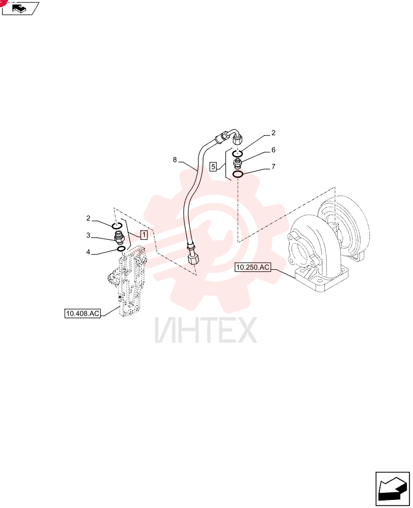 FLANGE NUT,M8 4899118 (2)