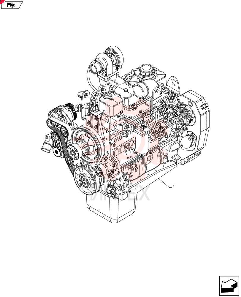 SHORT ENGINE 84131049