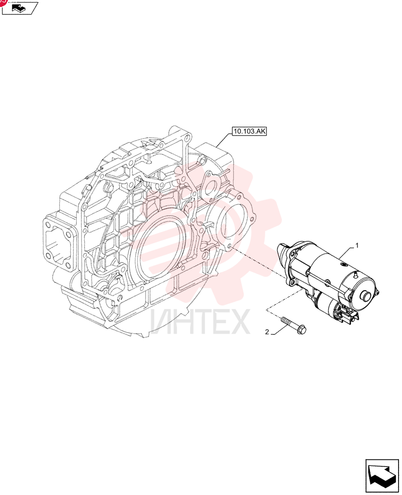 STARTER MOTOR,24V, 4kW