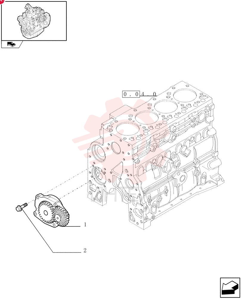 ENGINE OIL PUMP 4897480