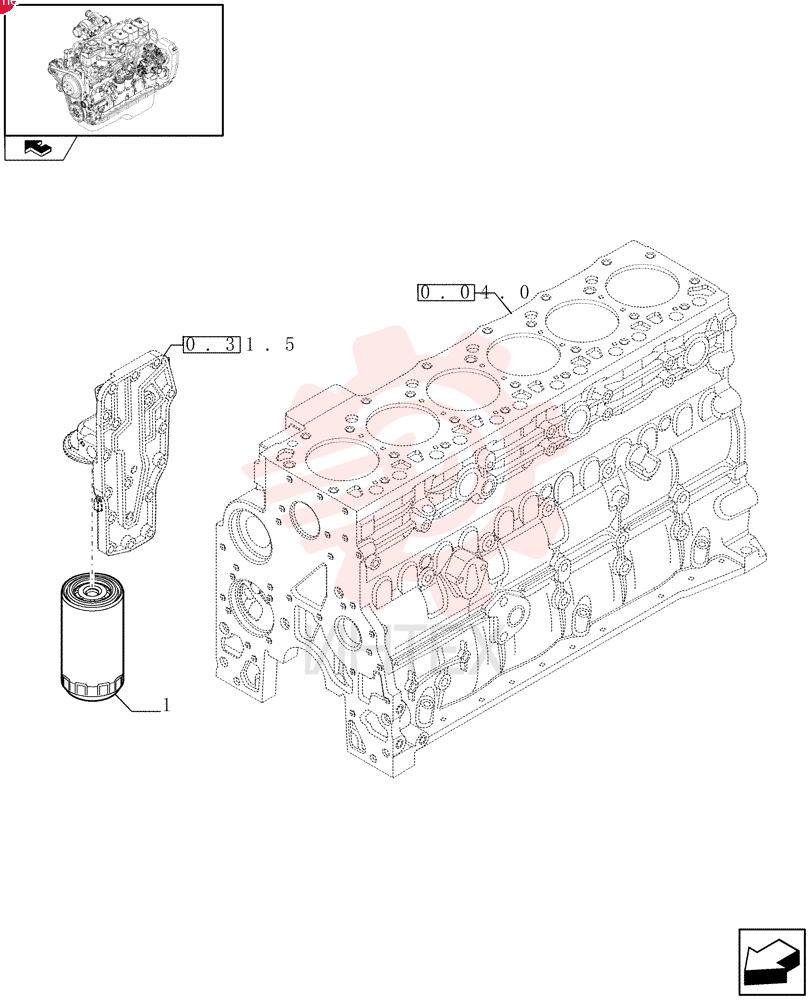 ENGINE OIL FILTER 87803260