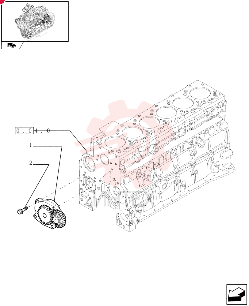 ENGINE OIL PUMP 4897481