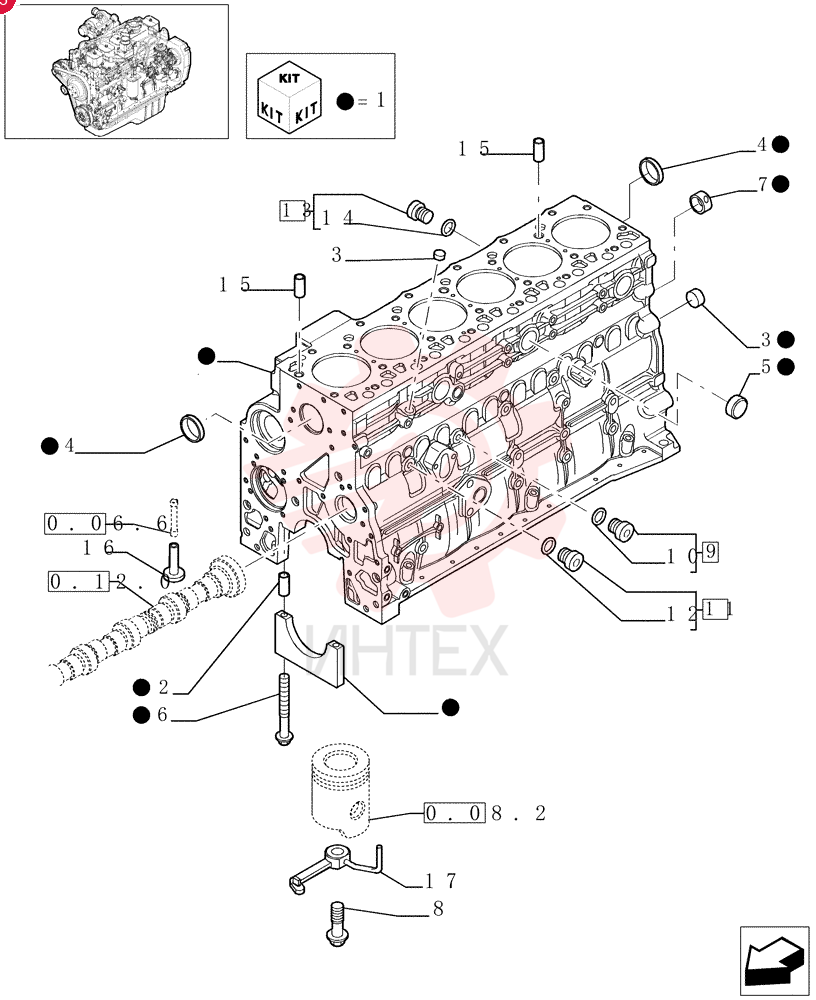CYLINDER BLOCK,6 Cylinders