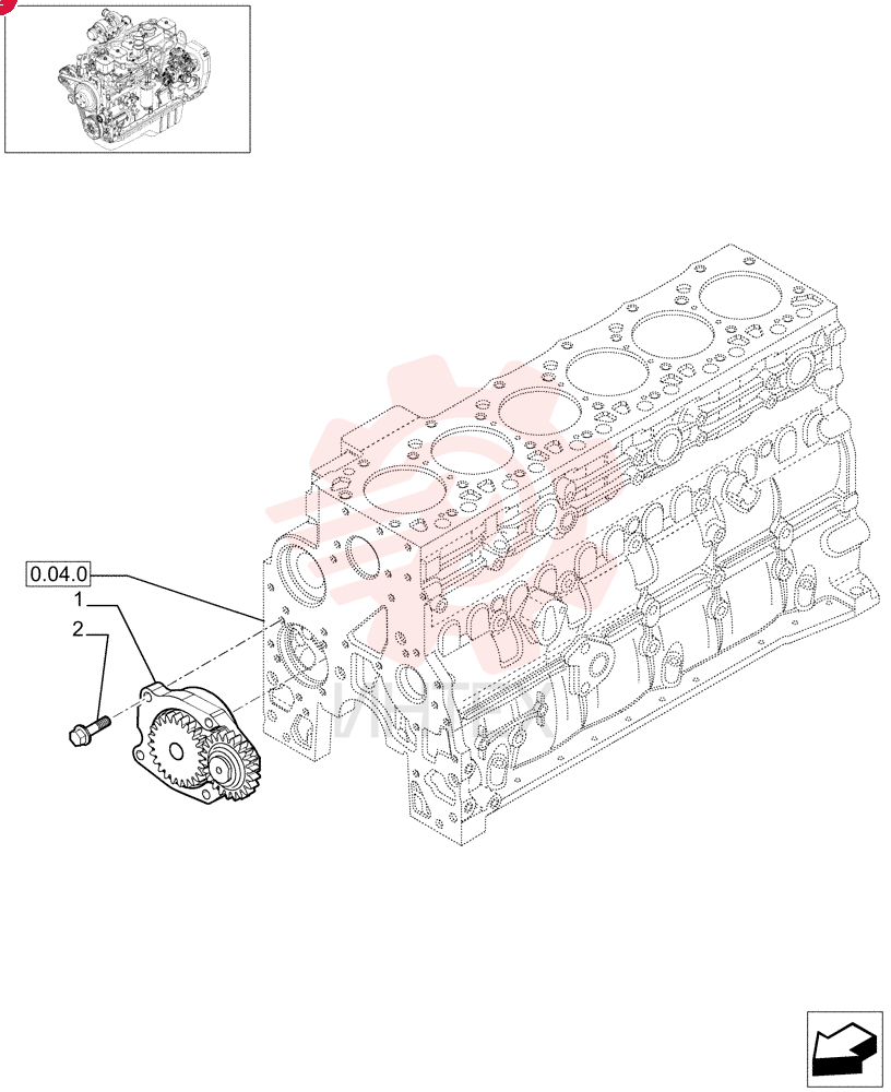 ENGINE OIL PUMP 4897481