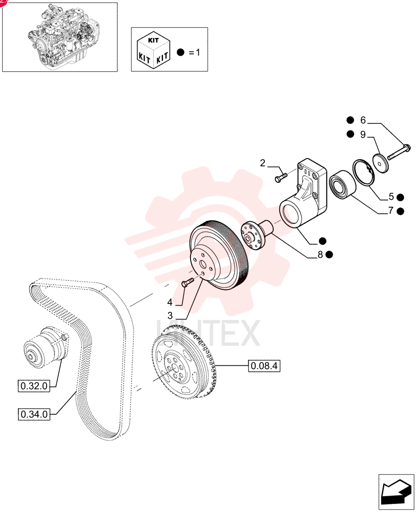 SCREW,Hex Flg, M10 x 1.5 x 20