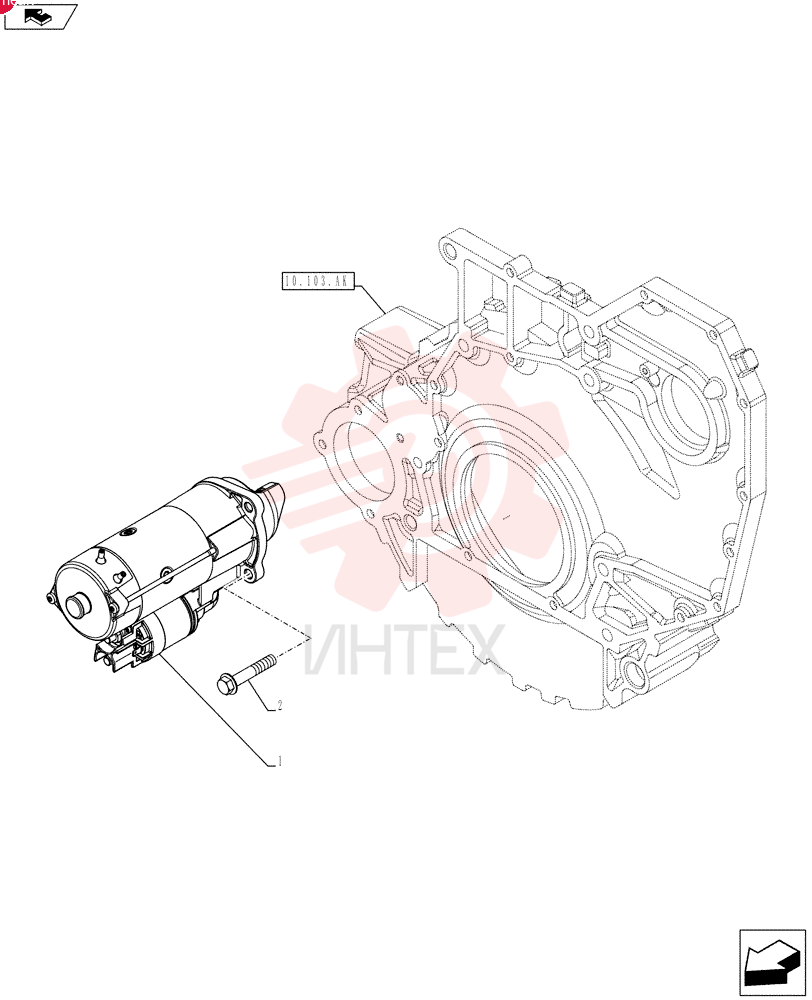STARTER MOTOR,24V, 4kW