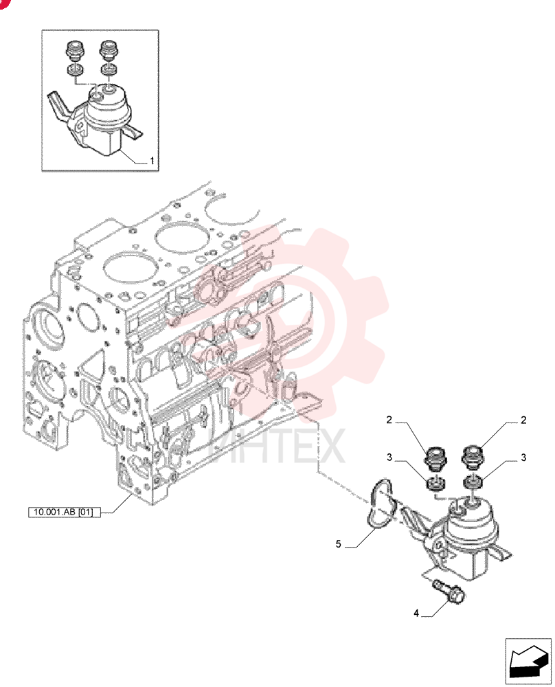 Схема (F4GE9684E J615) - ENGINE 5801763602 - 47613194 (8/14-)
