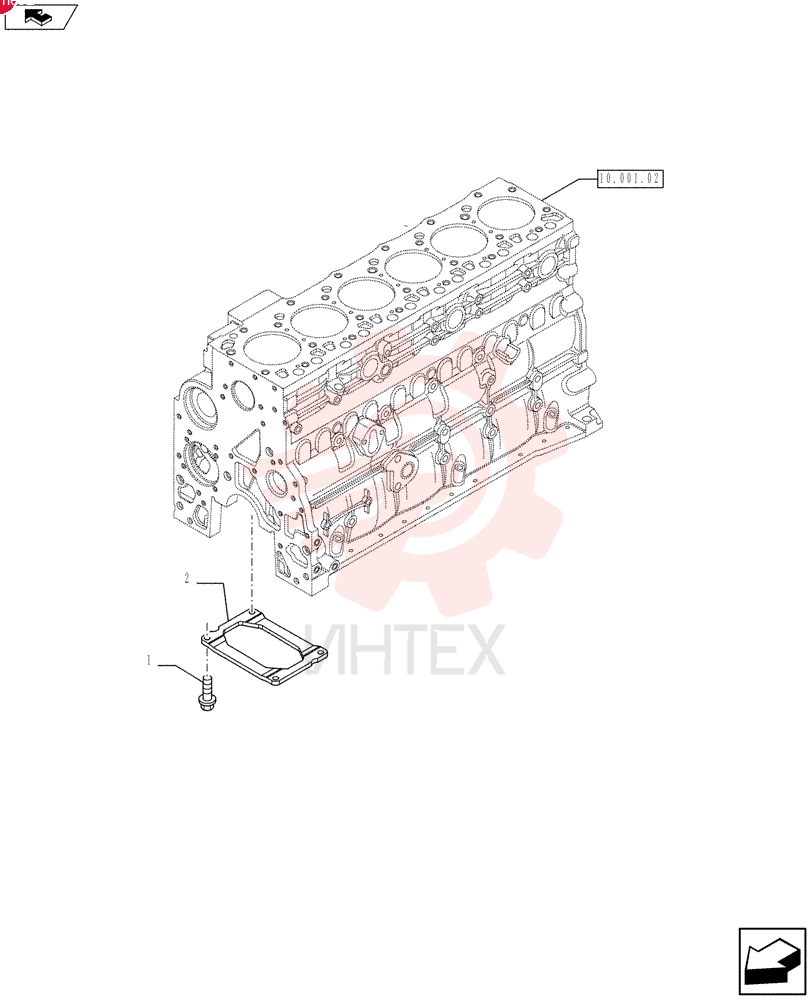SCREW,Hex Flg, M10 x 1.5 x 25