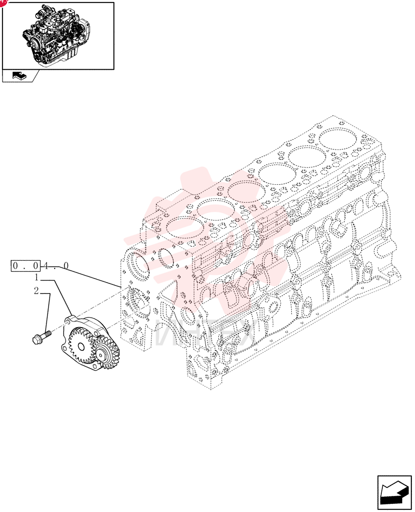 ENGINE OIL PUMP 4897481