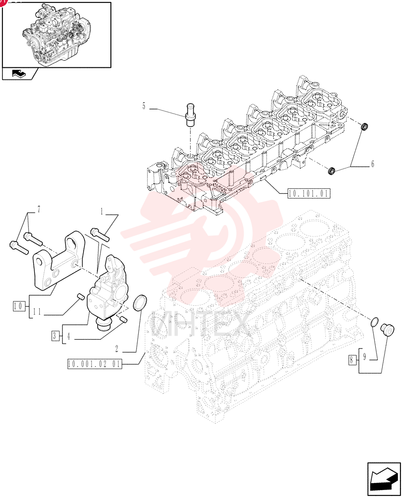 BOLT,Flng, M10 x 1.5 x 130mm