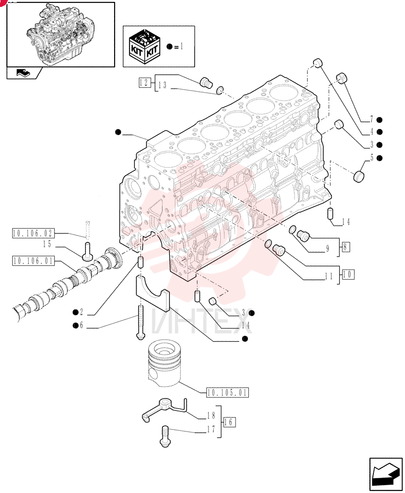 CYLINDER BLOCK,6 Cylinders