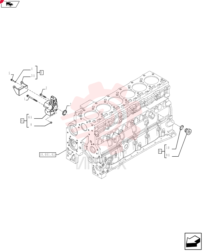 BOLT,Flng, M10 x 1.5 x 130mm