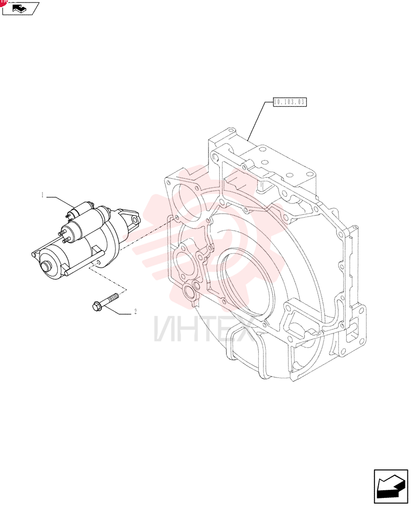 STARTER MOTOR,24V, 4kW