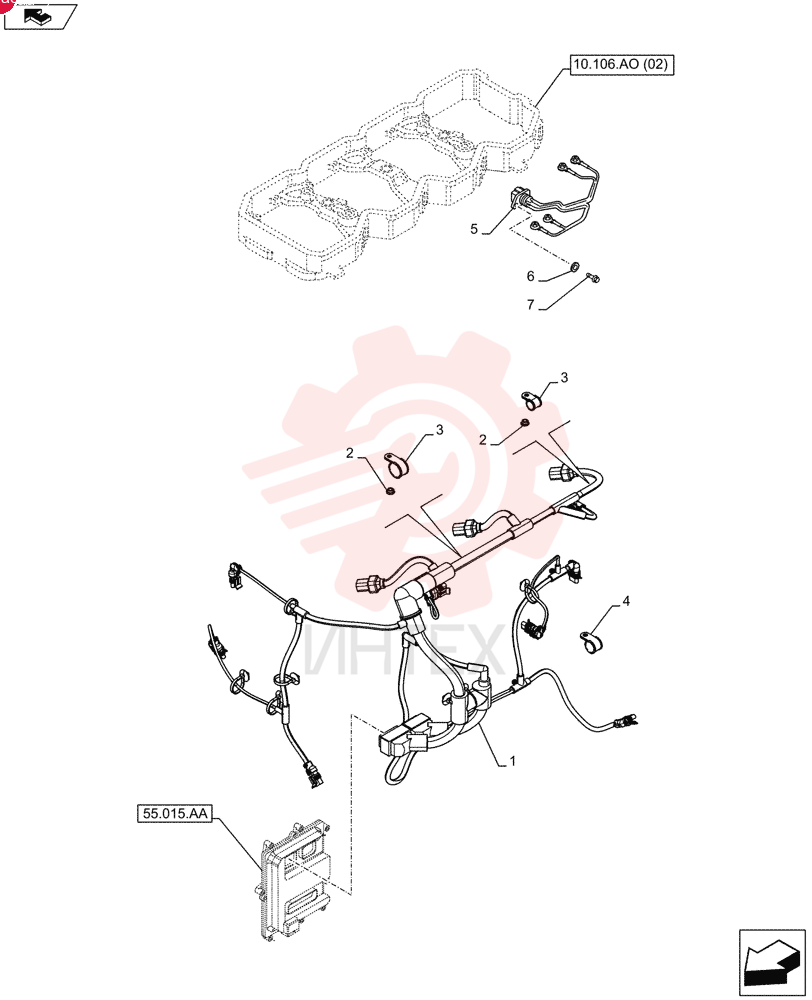 Схема (F4HFE413P A001) - ENGINE - 5801655811 - 47426272 (11/13-)
