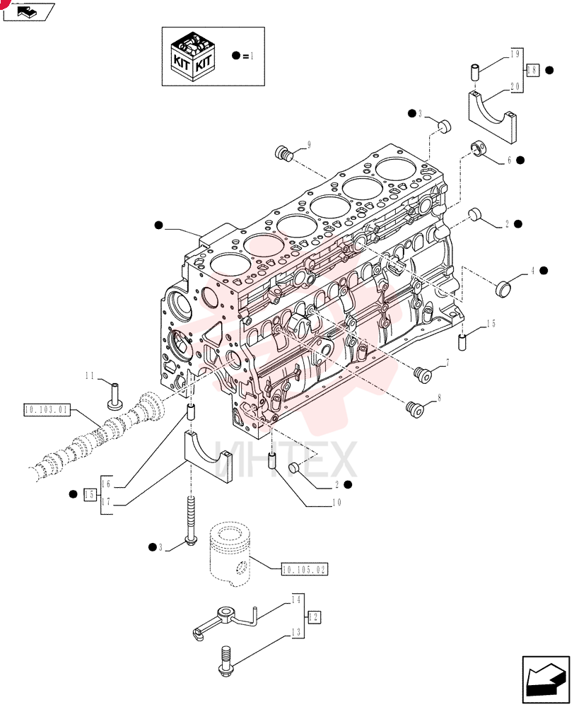 CYLINDER BLOCK,6 Cylinders