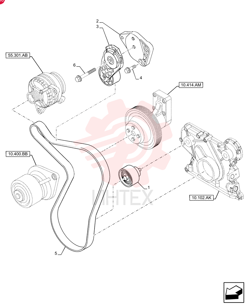 BELT TENSIONER 2856948