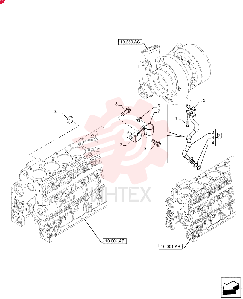 SCREW,Hex Flg, M8 x 1.25 x 25 4899079 (2)