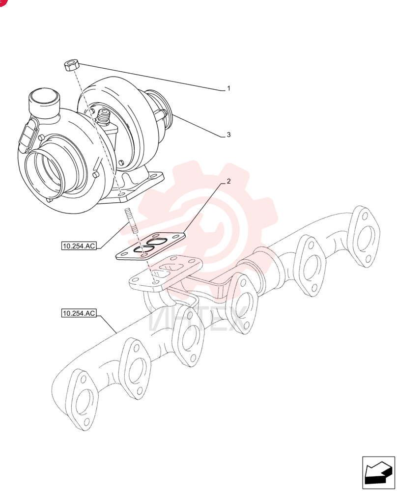 FLANGE NUT,Hex, M10 x 1.5