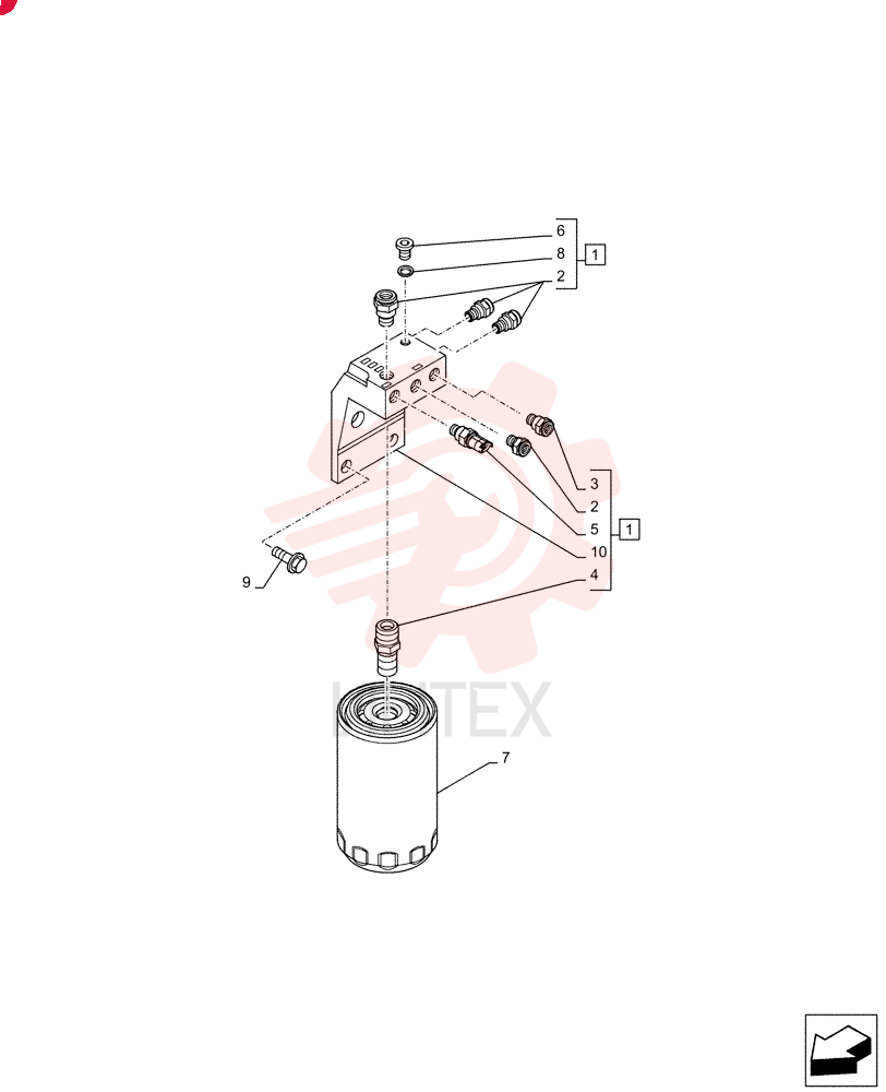 FILTER HEAD 2858045