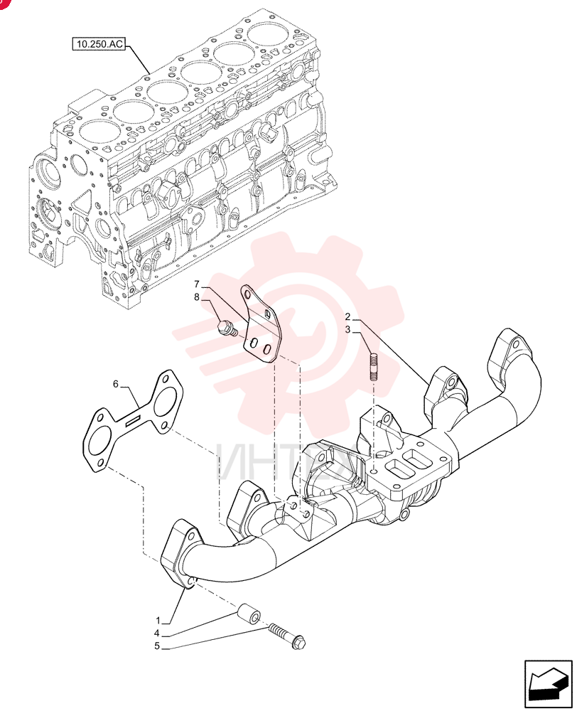 STUD,M10 x 1.5 x 42mm