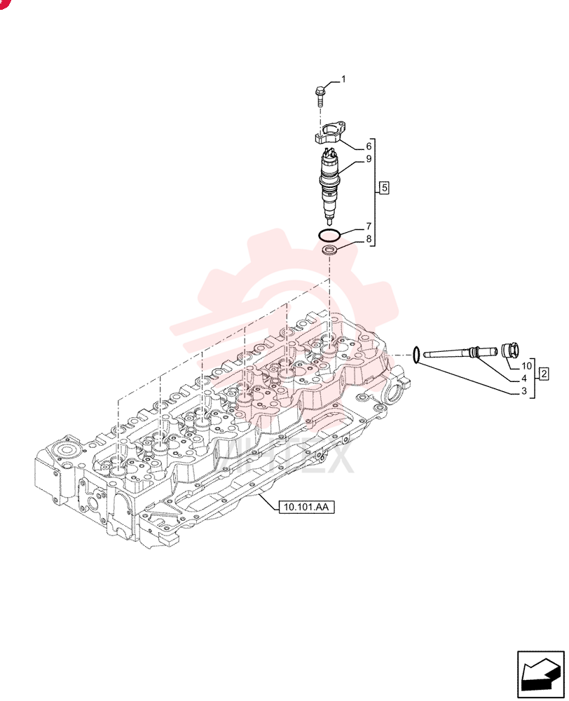 BOLT,Flng, M6 x 1 x 35mm