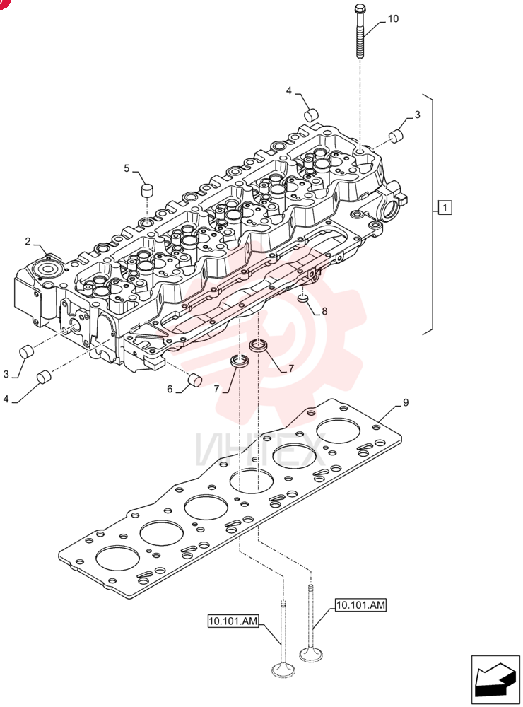 CYLINDER HEAD,6 Cylinders