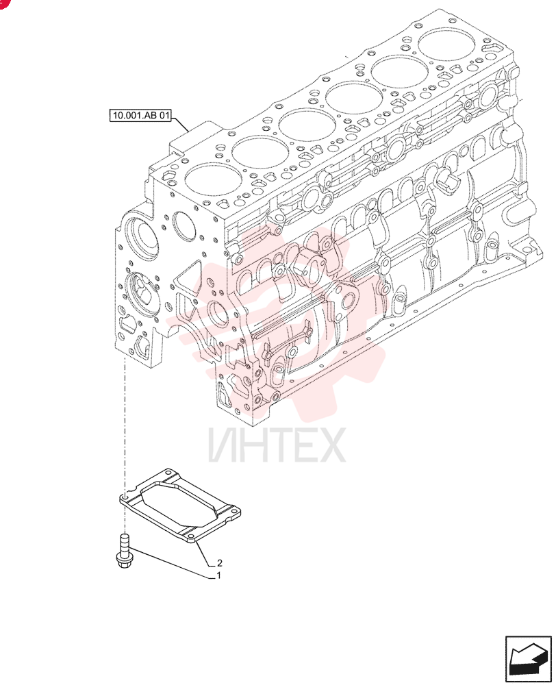 SCREW,Hex Flg, M10 x 1.5 x 25
