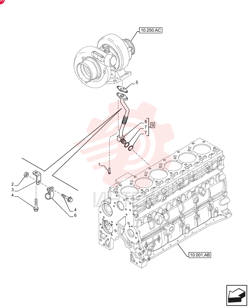 SCREW,Hex Flg, M8 x 1.25 x 25