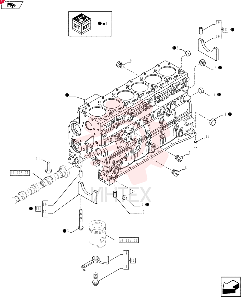 CYLINDER BLOCK,6 Cylinders