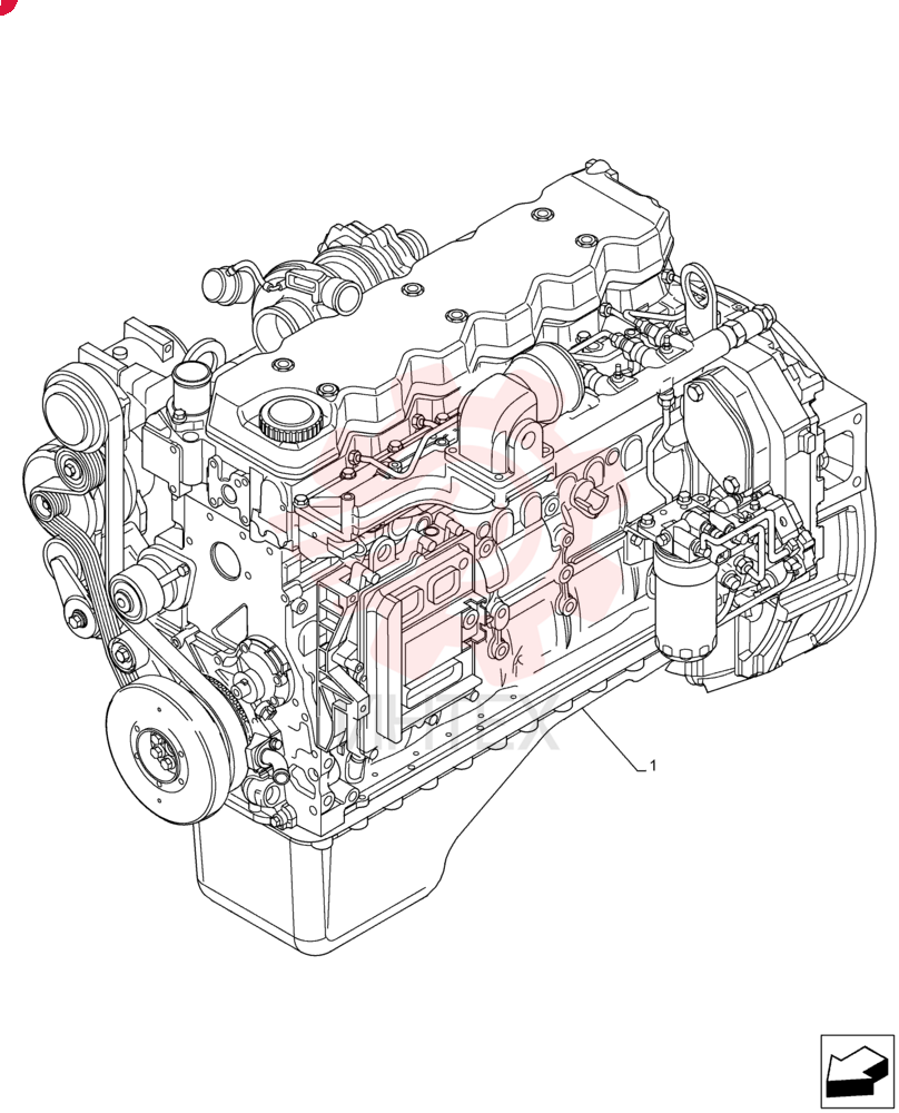 Схема (F4HFE613G B004) - ENGINE 5801862194 - 47587184 TIER4 B (9/15-)