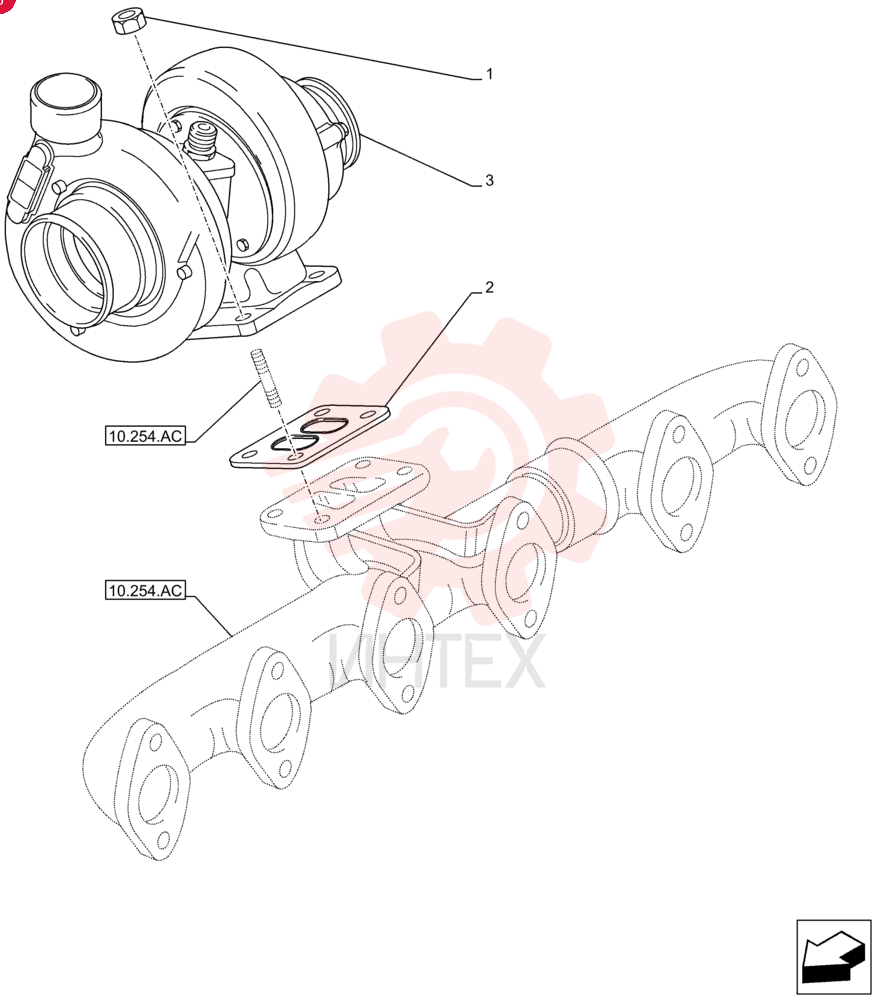 FLANGE NUT,Hex, M10 x 1.5