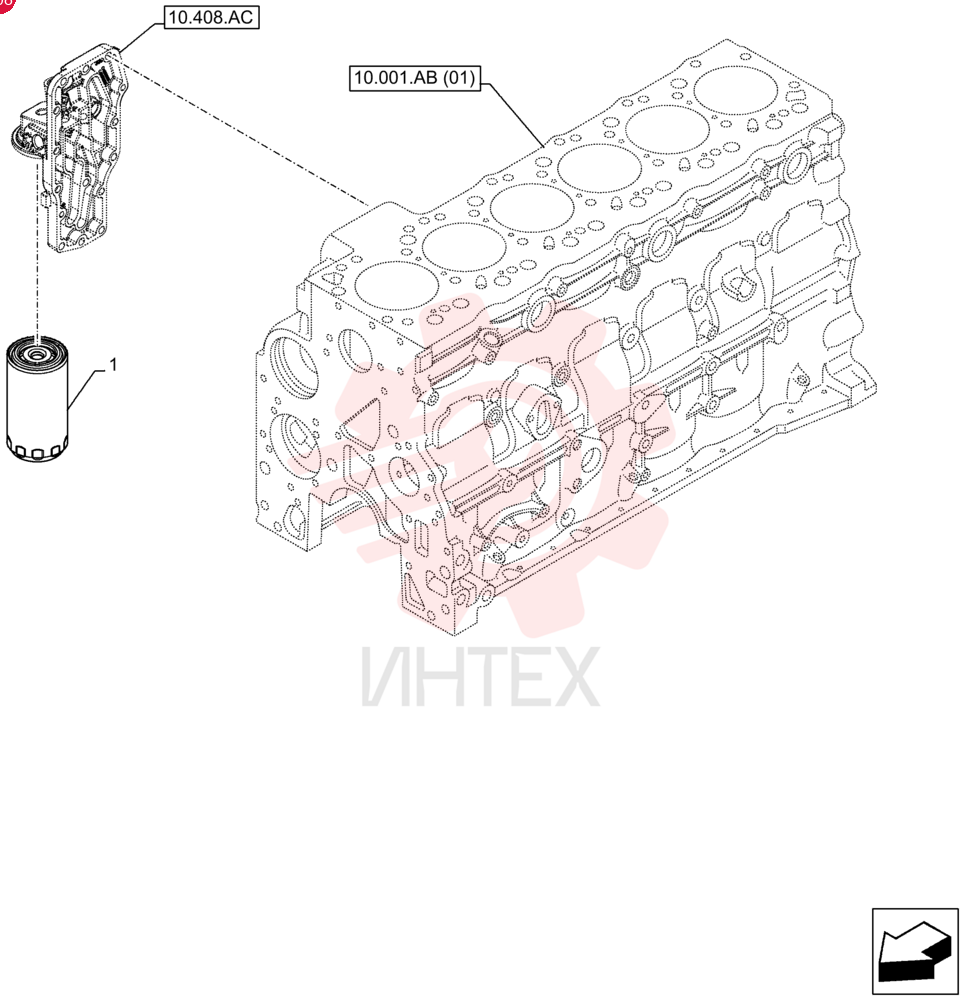 Схема (F4HFE613J A006) - ENGINE 5801757723 - 47544094 (11/12-)