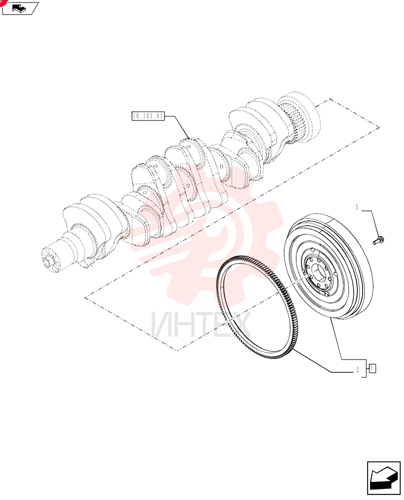 ENGINE FLYWHEEL 2855990