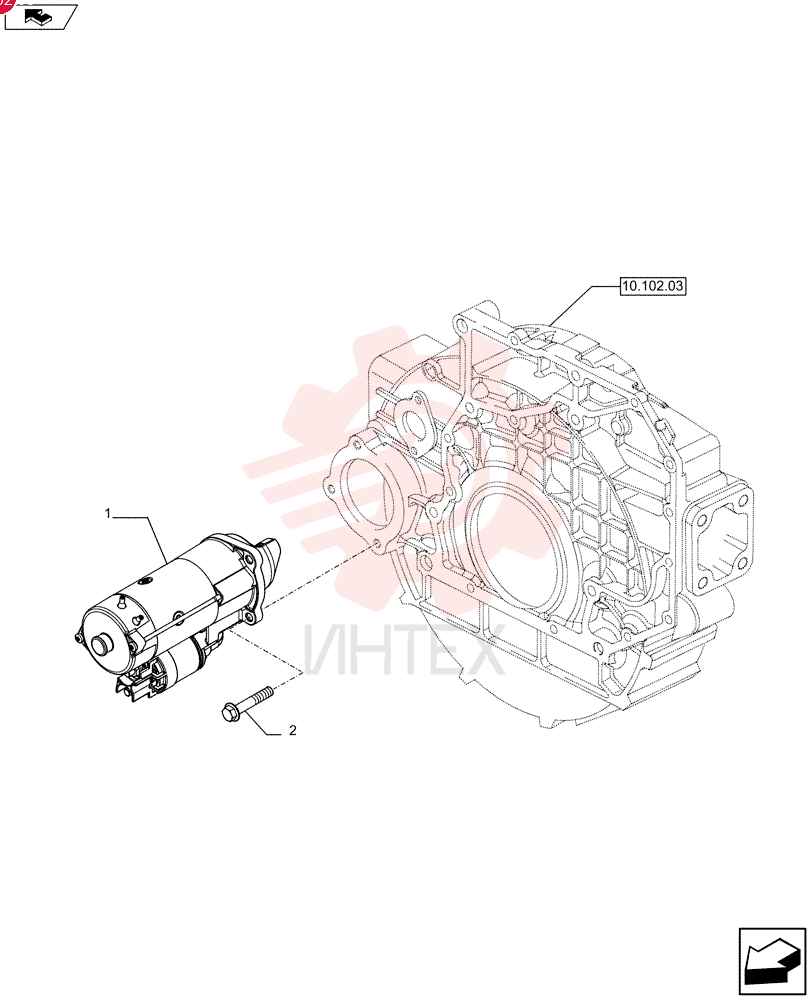 STARTER MOTOR,24V, 4kW
