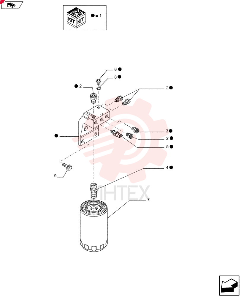 FILTER HEAD 2858045