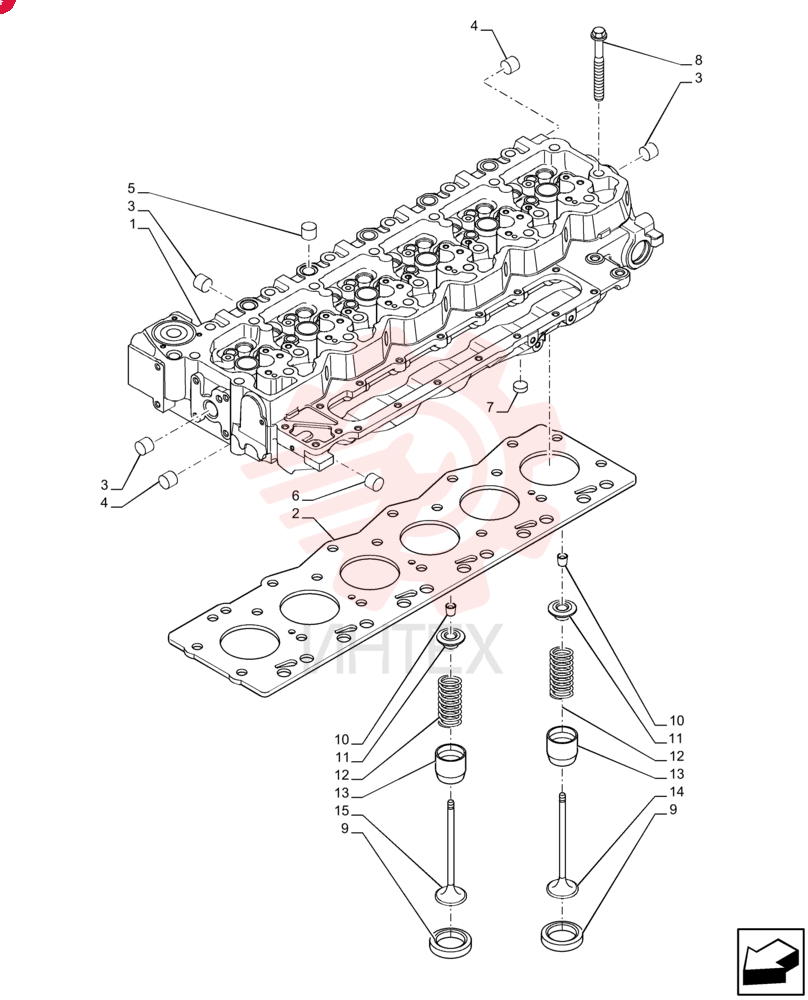 CYLINDER HEAD,6 Cylinders