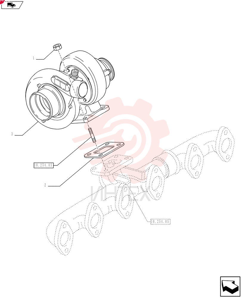 FLANGE NUT,Hex, M10 x 1.5