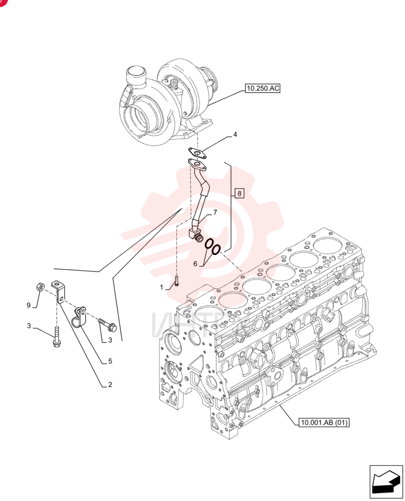 SCREW,Hex Flg, M8 x 1.25 x 25 4899079 (2)