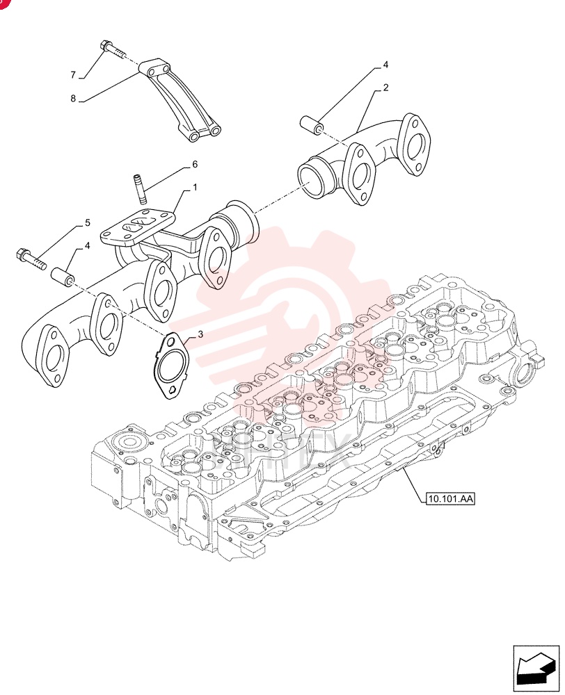 MANIFOLD GASKET,1.4mm Thk