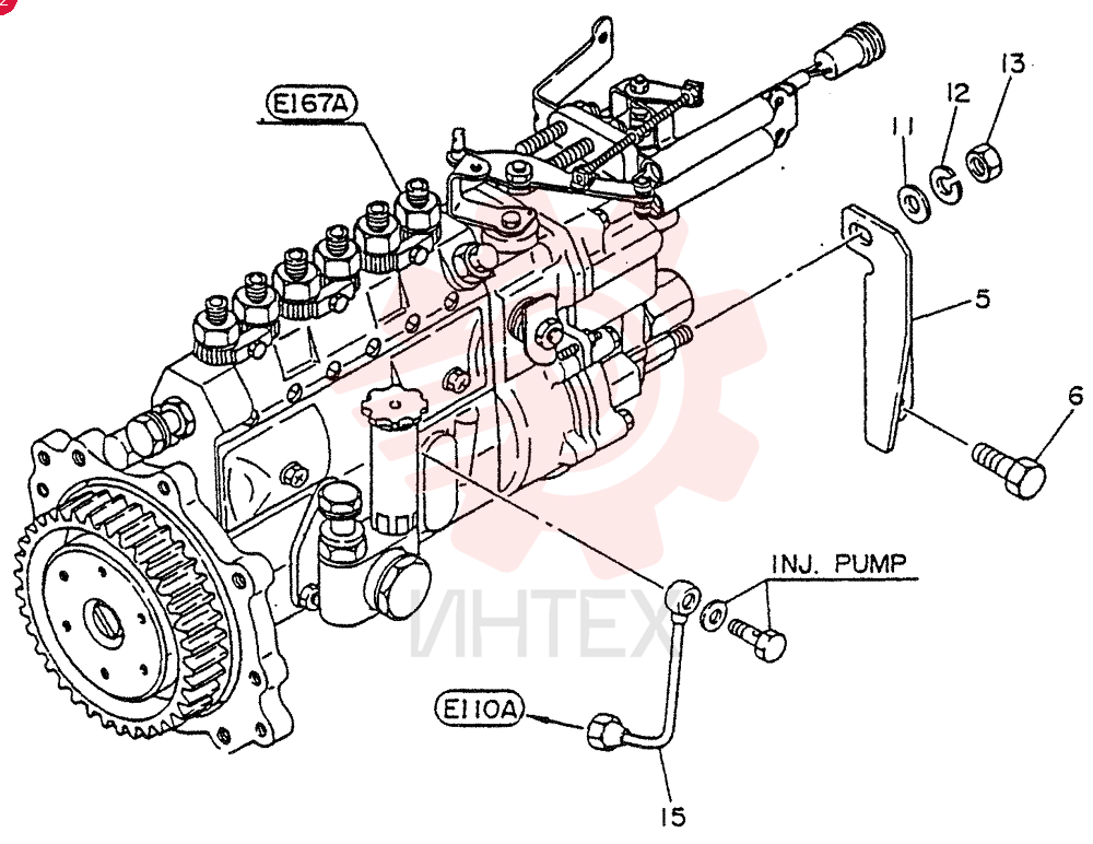 BRACKET-INJ, PUMP,FOR A1 ONLY VG16814Z5500 (2)
