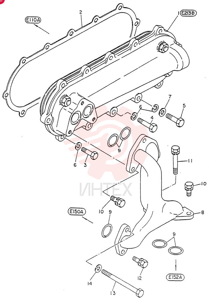 COOLER ASSY-OIL (INNER PARTS E2138)