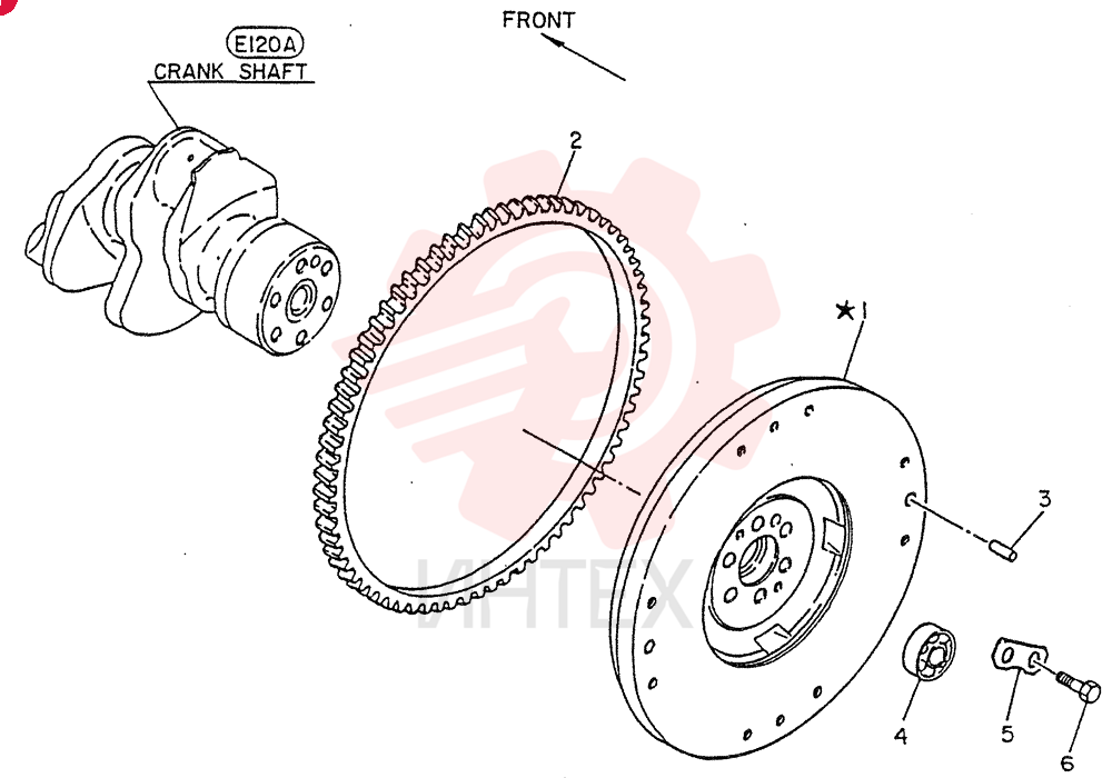 ENGINE FLYWHEEL VG12310Z5566 (3)