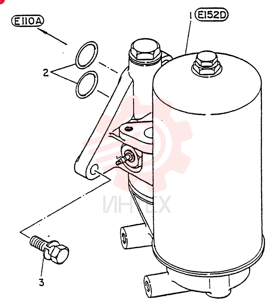 FILTER ASSY-OIL(INNER PARTS E152C),FOR A1 ONLY, Start Year: 01-OCT-84 VG15200Z5513 (2)