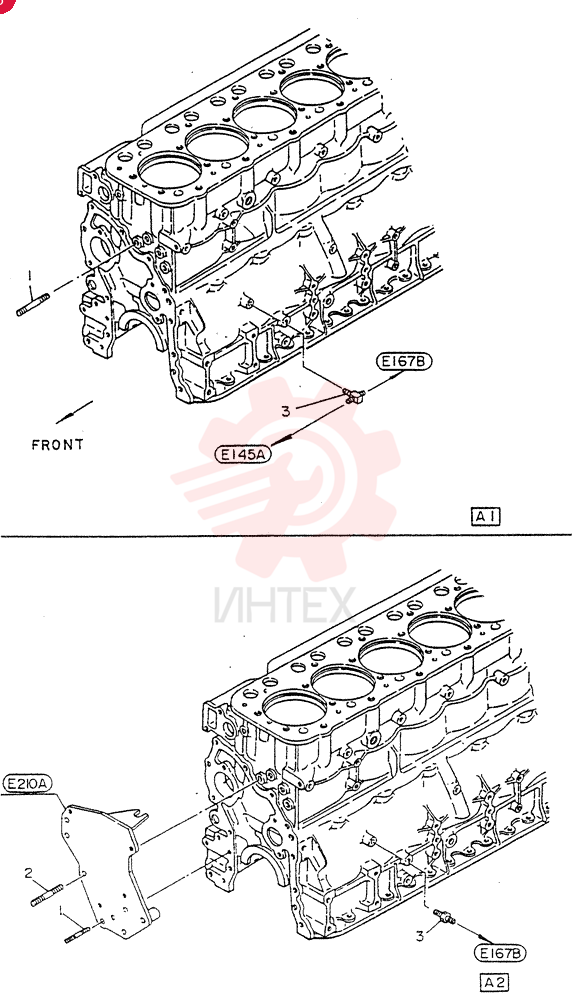 Схема (FD6(T)14) - NISSAN DIESEL ENGINE ASN 050001 - LK400 & LK500A (1/06-12/06) VG0822383510