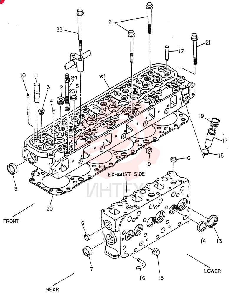 Схема (FD6(T)14) - NISSAN DIESEL ENGINE ASN 050001 - LK400 & LK500A (1/06-12/06) VG11040Z5510