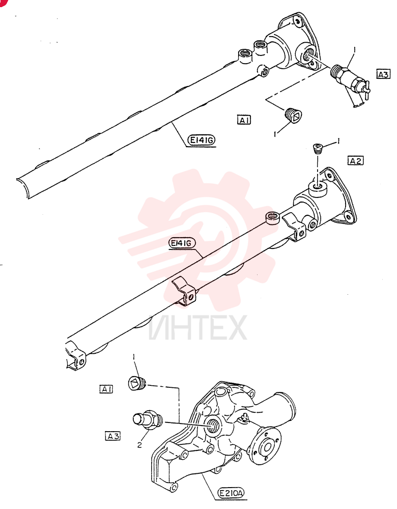 Схема (FD6(T)14) - NISSAN DIESEL ENGINE ASN 050001 - LK400 & LK500A (1/06-12/06) VG0093121210
