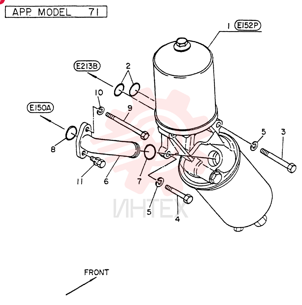 FILTER ASSY-OIL (INNER PARTS 04-003), FOR 41,46,47,51,56,57,76,81 ONLY VG15200Z5002 (2)