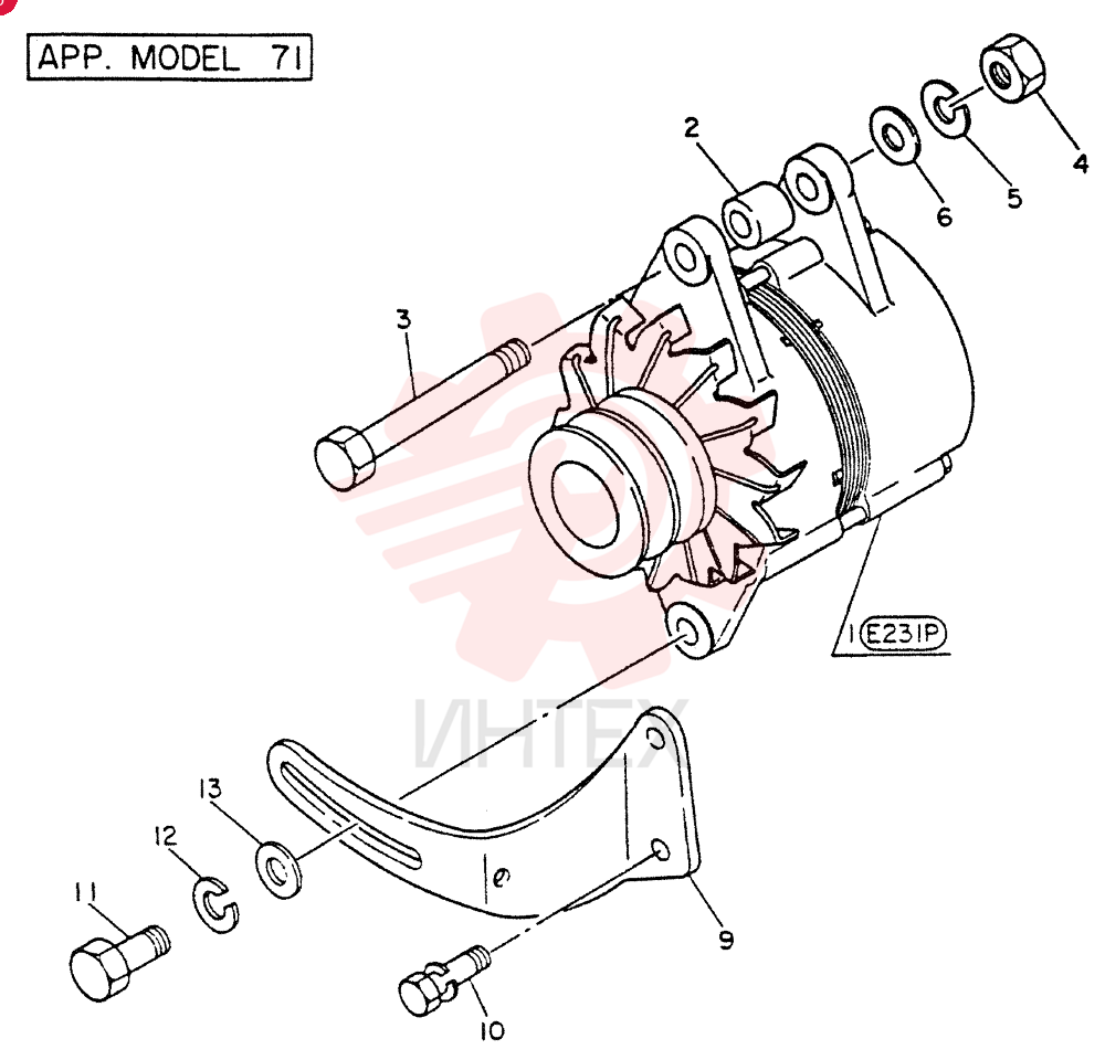 GENERATOR ASSY (INNER PARTS 07-002), FOR 41,46,47,51,56,57,72,76,81 ONLY VG23100Z5509 (2)